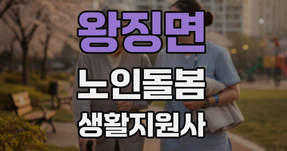왕징면 노인돌봄생활지원사 자격증