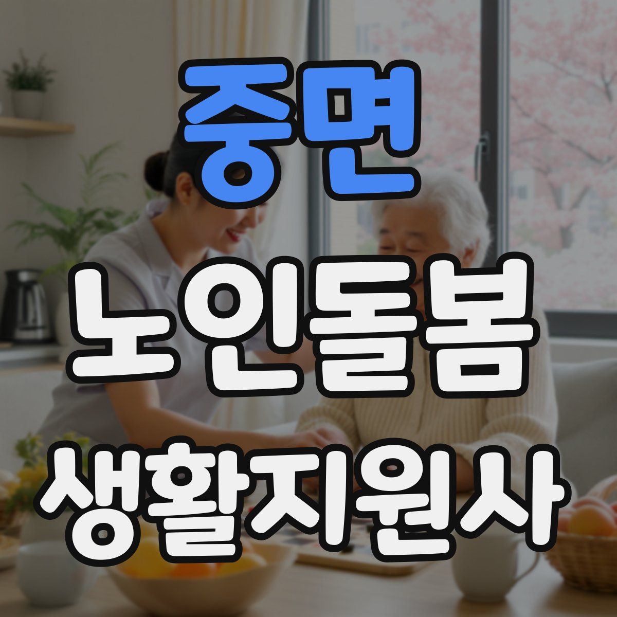 중면 노인돌봄생활지원사 자격증