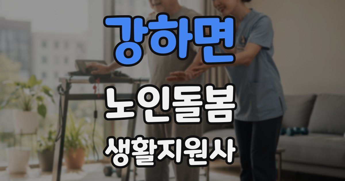 강하면 노인돌봄생활지원사 자격증