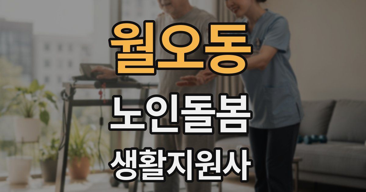 월오동 노인돌봄생활지원사 자격증