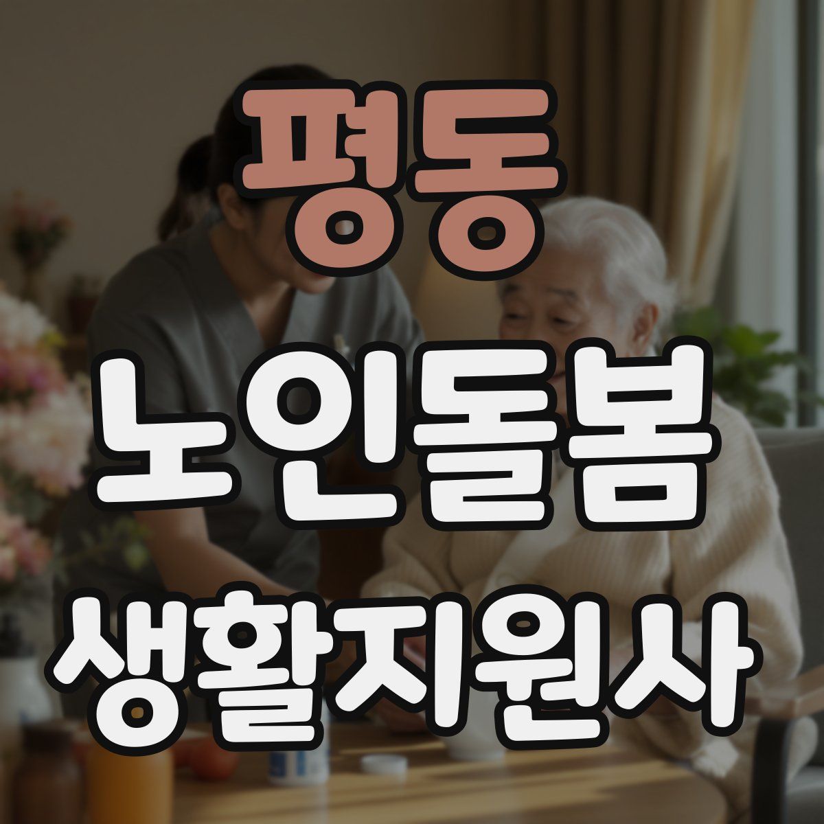 평동 노인돌봄생활지원사 자격증