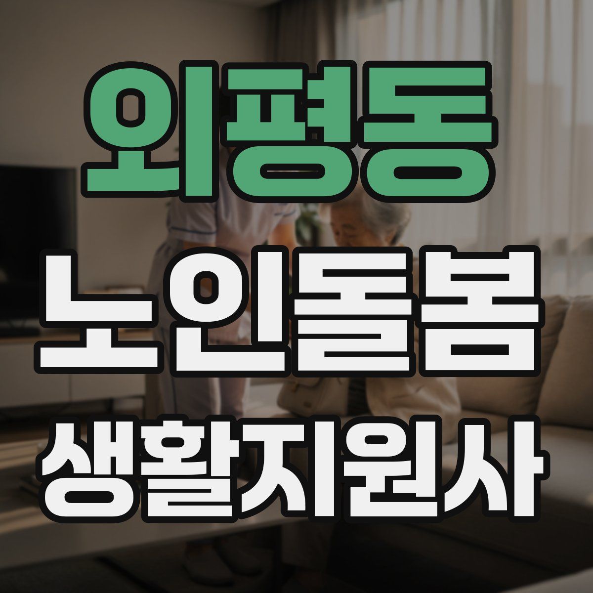 외평동 노인돌봄생활지원사 자격증