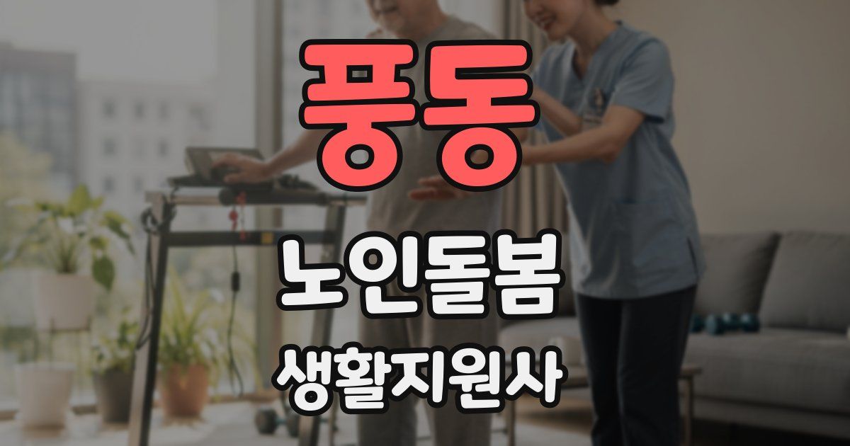 풍동 노인돌봄생활지원사 자격증