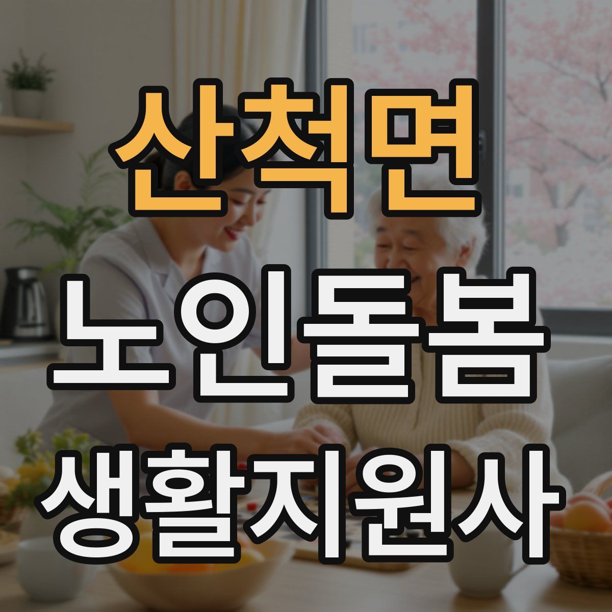 산척면 노인돌봄생활지원사 자격증