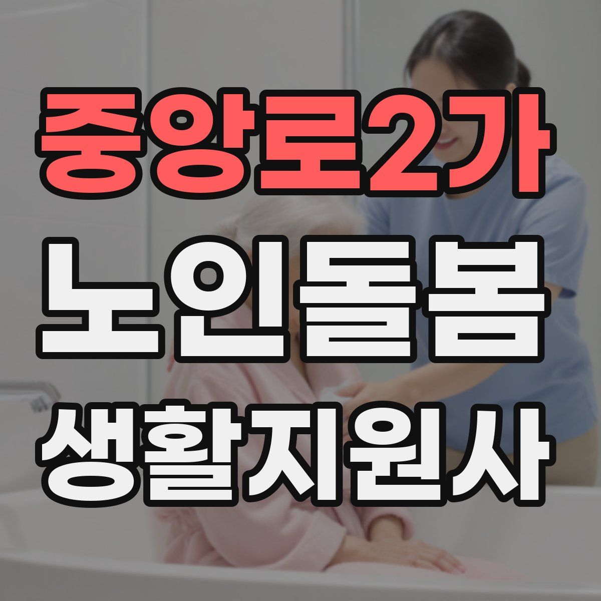 중앙로2가 노인돌봄생활지원사 자격증