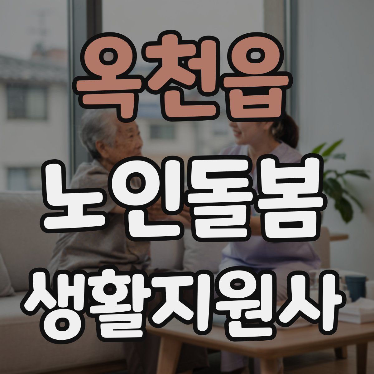 옥천읍 노인돌봄생활지원사 자격증