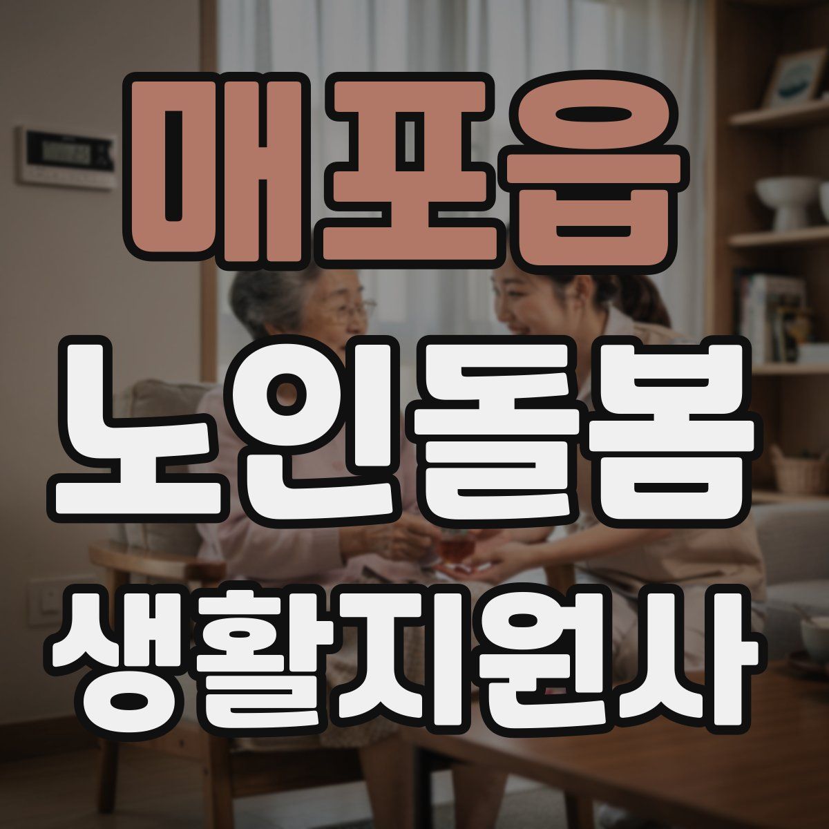 매포읍 노인돌봄생활지원사 자격증