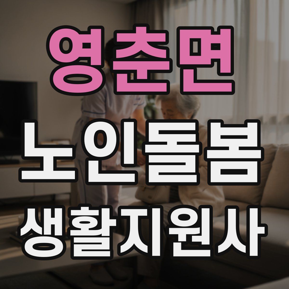 영춘면 노인돌봄생활지원사 자격증