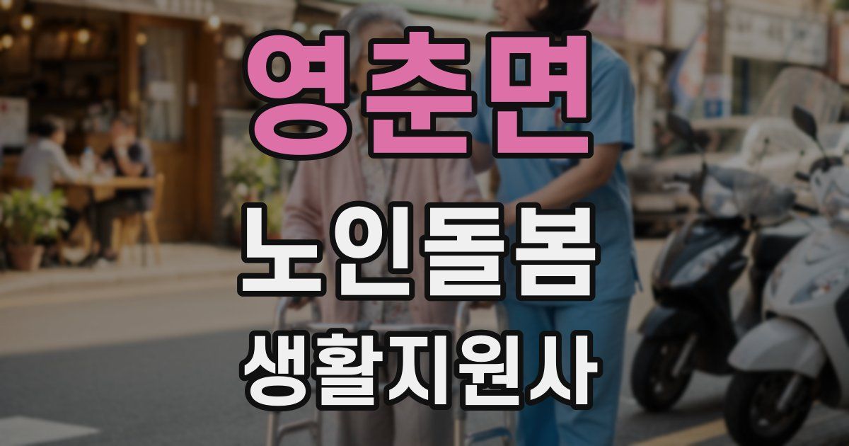 영춘면 노인돌봄생활지원사 자격증
