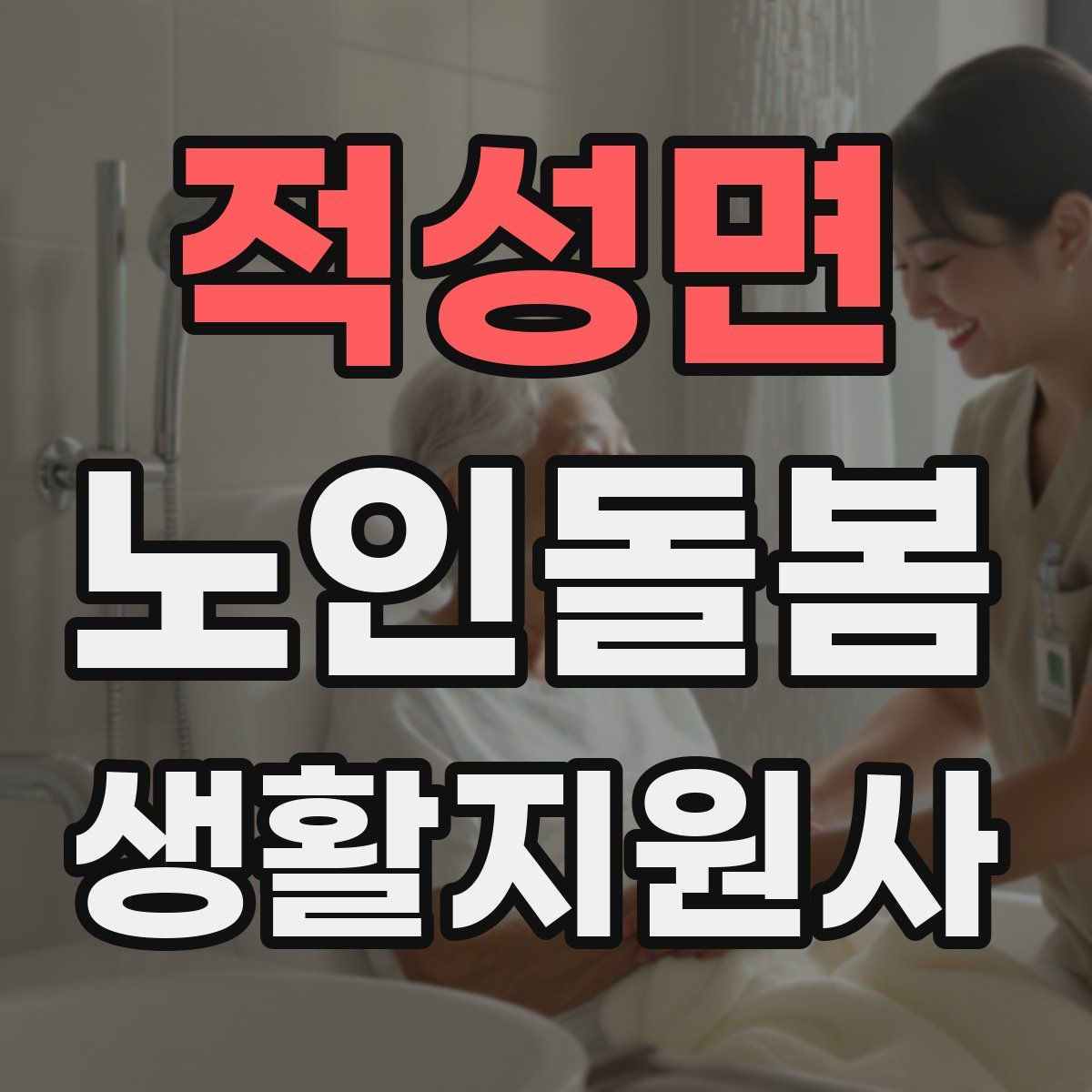 적성면 노인돌봄생활지원사 자격증
