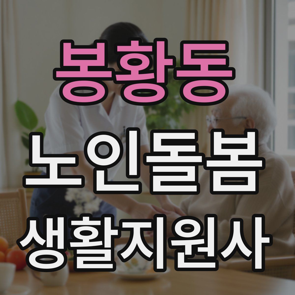 봉황동 노인돌봄생활지원사 자격증