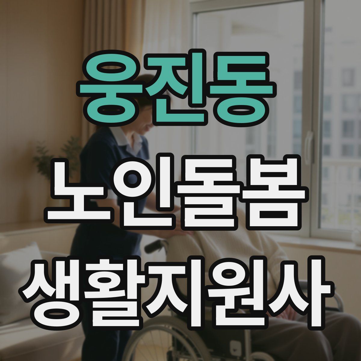웅진동 노인돌봄생활지원사 자격증