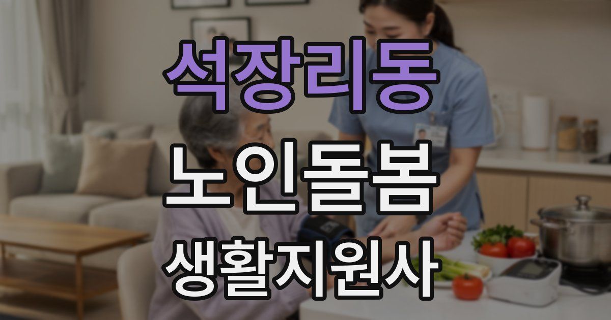 석장리동 노인돌봄생활지원사 자격증