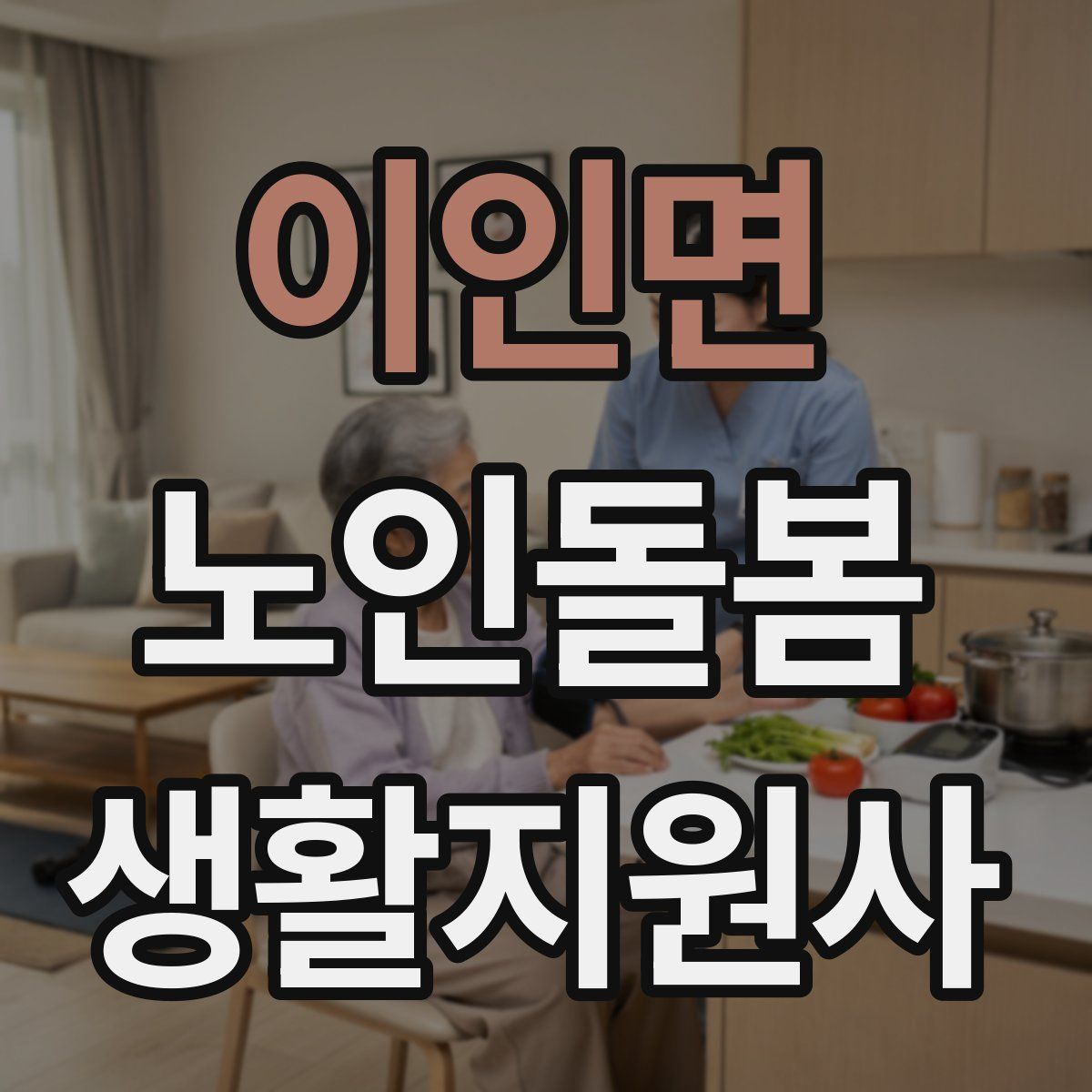 이인면 노인돌봄생활지원사 자격증