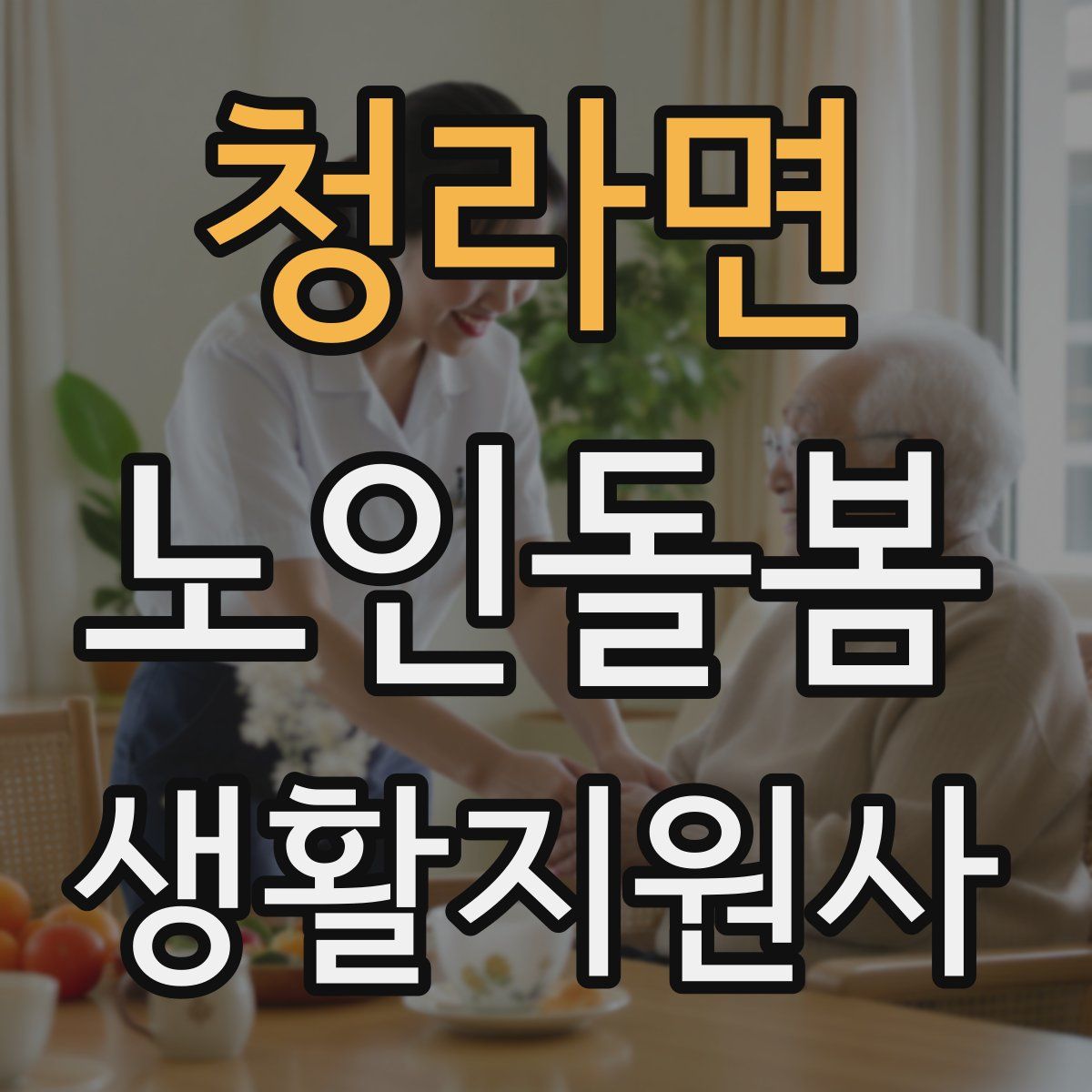 청라면 노인돌봄생활지원사 자격증