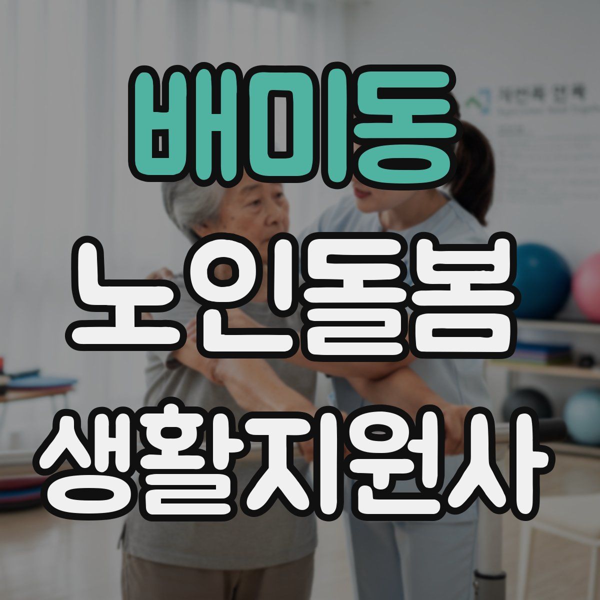 배미동 노인돌봄생활지원사 자격증