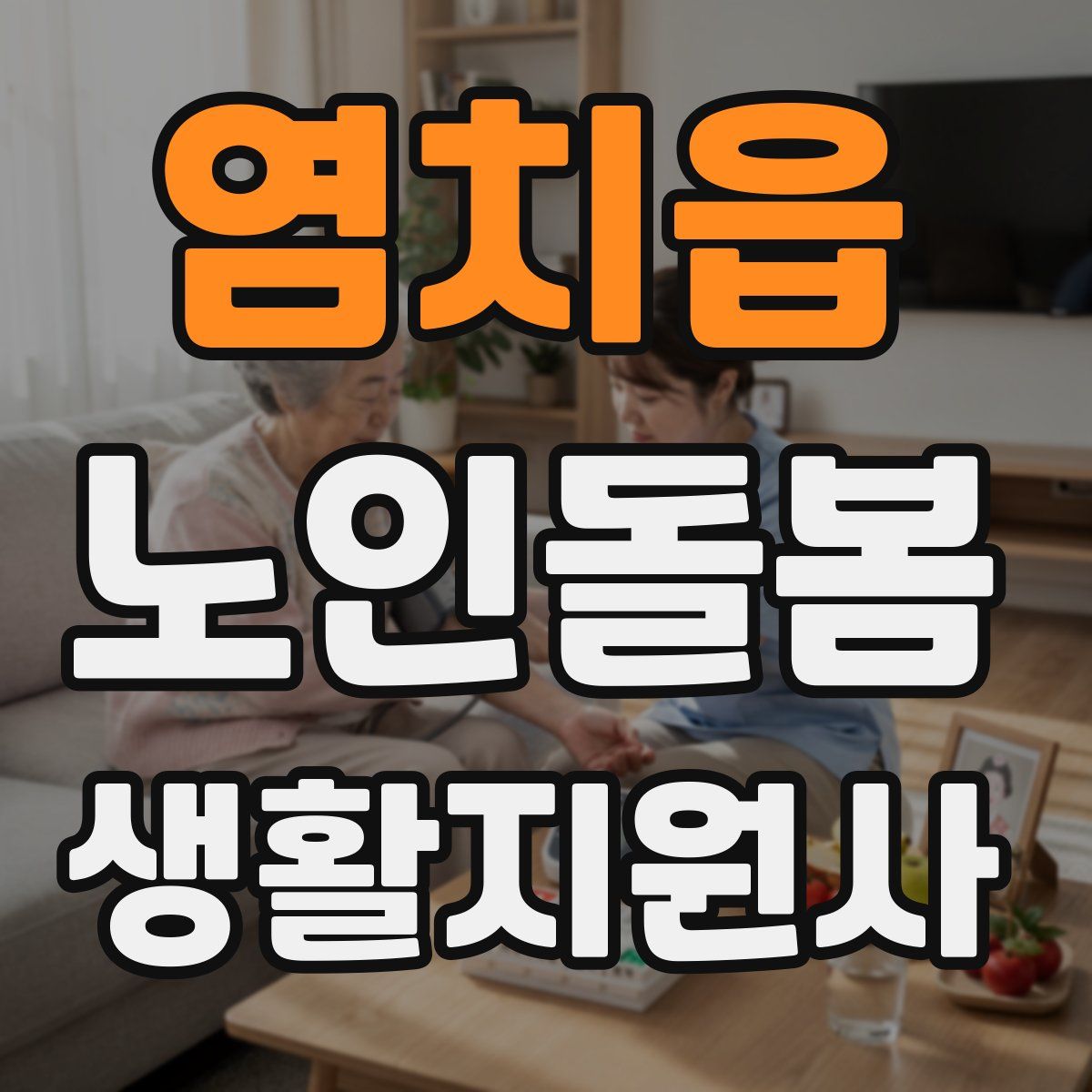 염치읍 노인돌봄생활지원사 자격증
