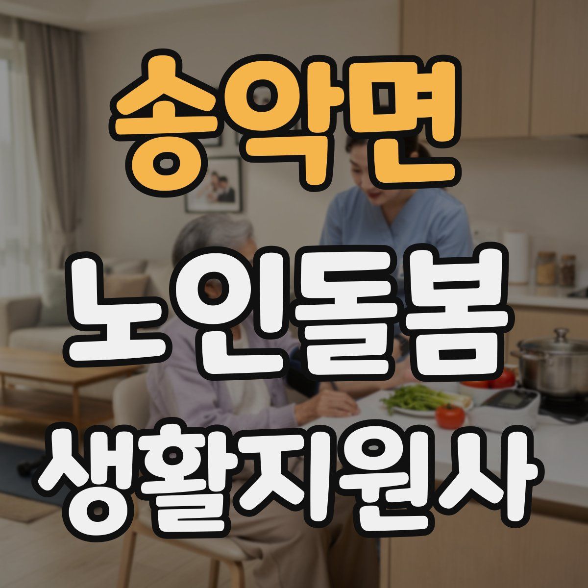 송악면 노인돌봄생활지원사 자격증