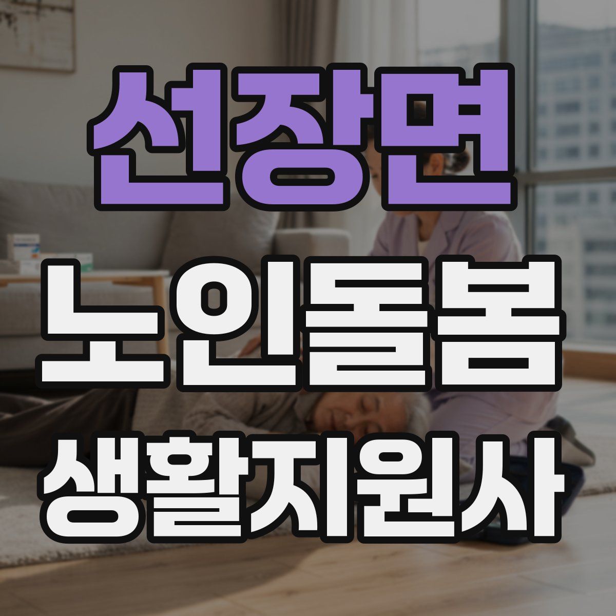 선장면 노인돌봄생활지원사 자격증