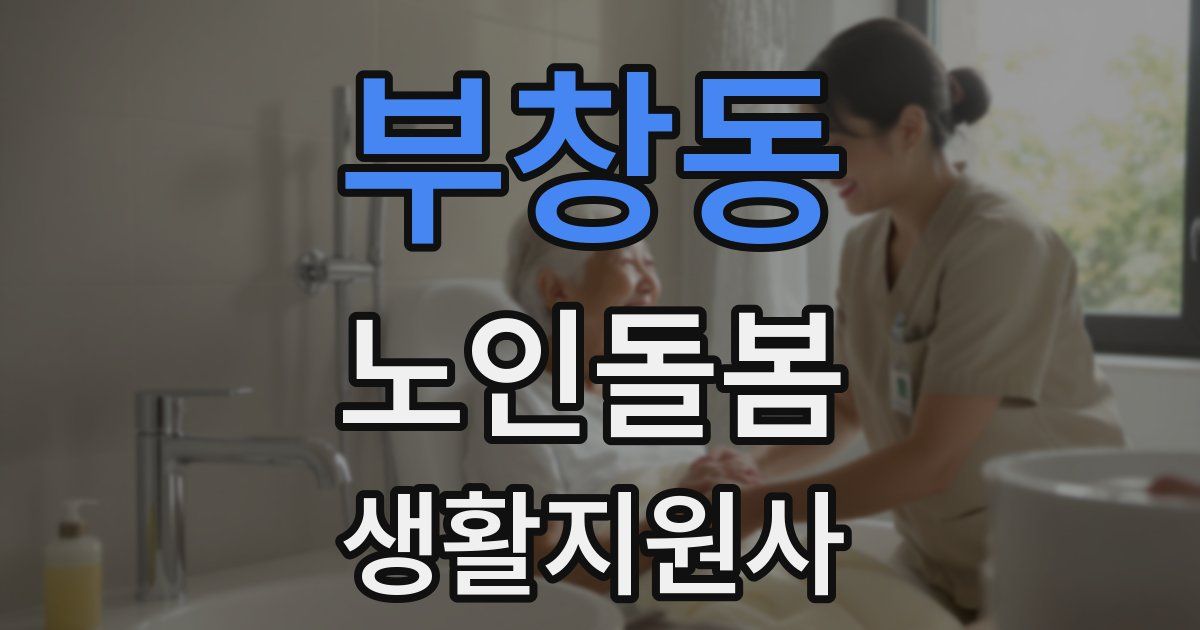 부창동 노인돌봄생활지원사 자격증