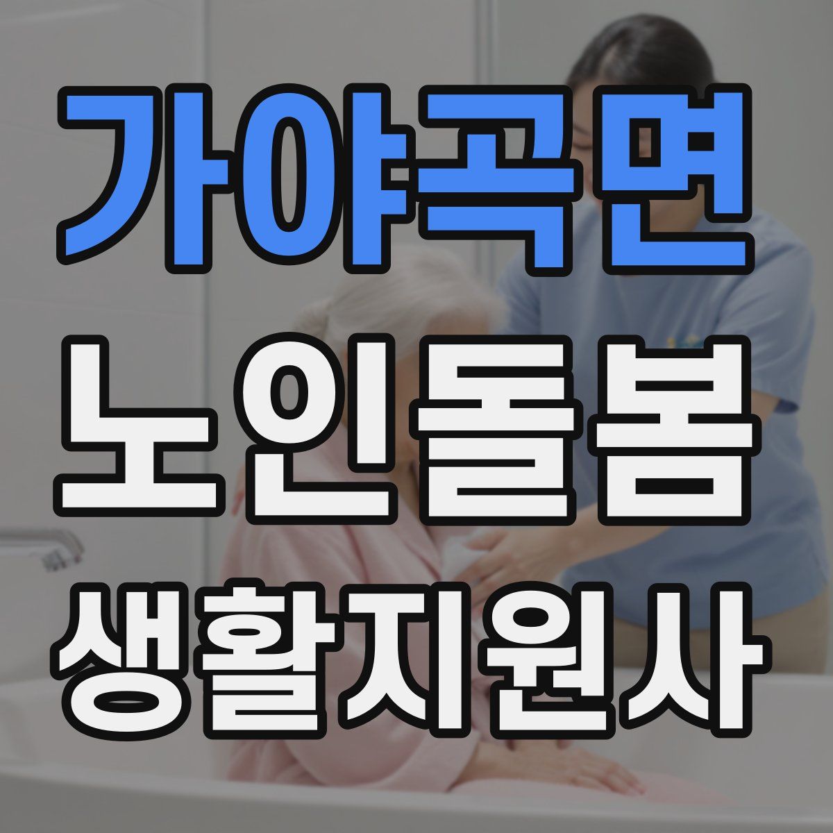 가야곡면 노인돌봄생활지원사 자격증