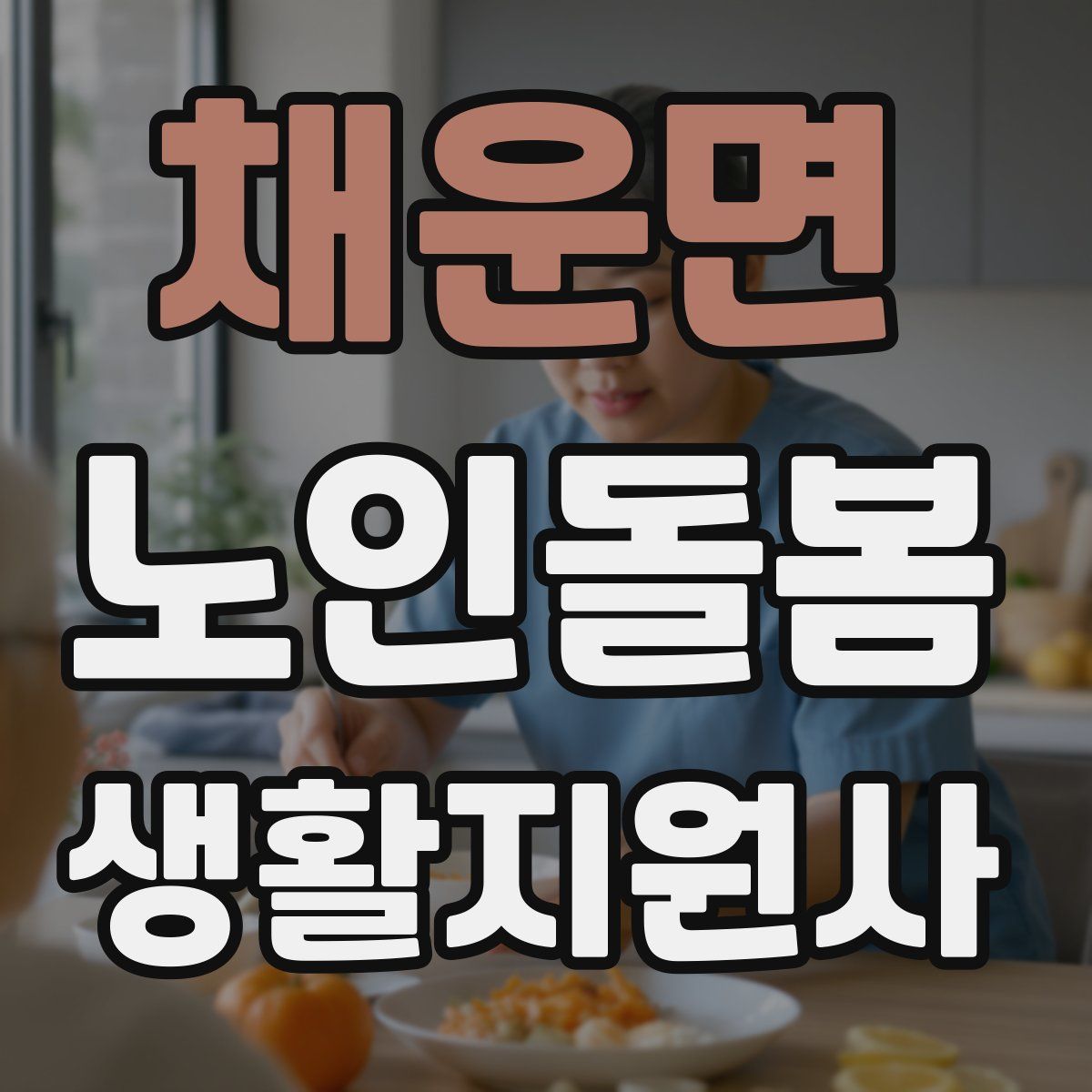 채운면 노인돌봄생활지원사 자격증