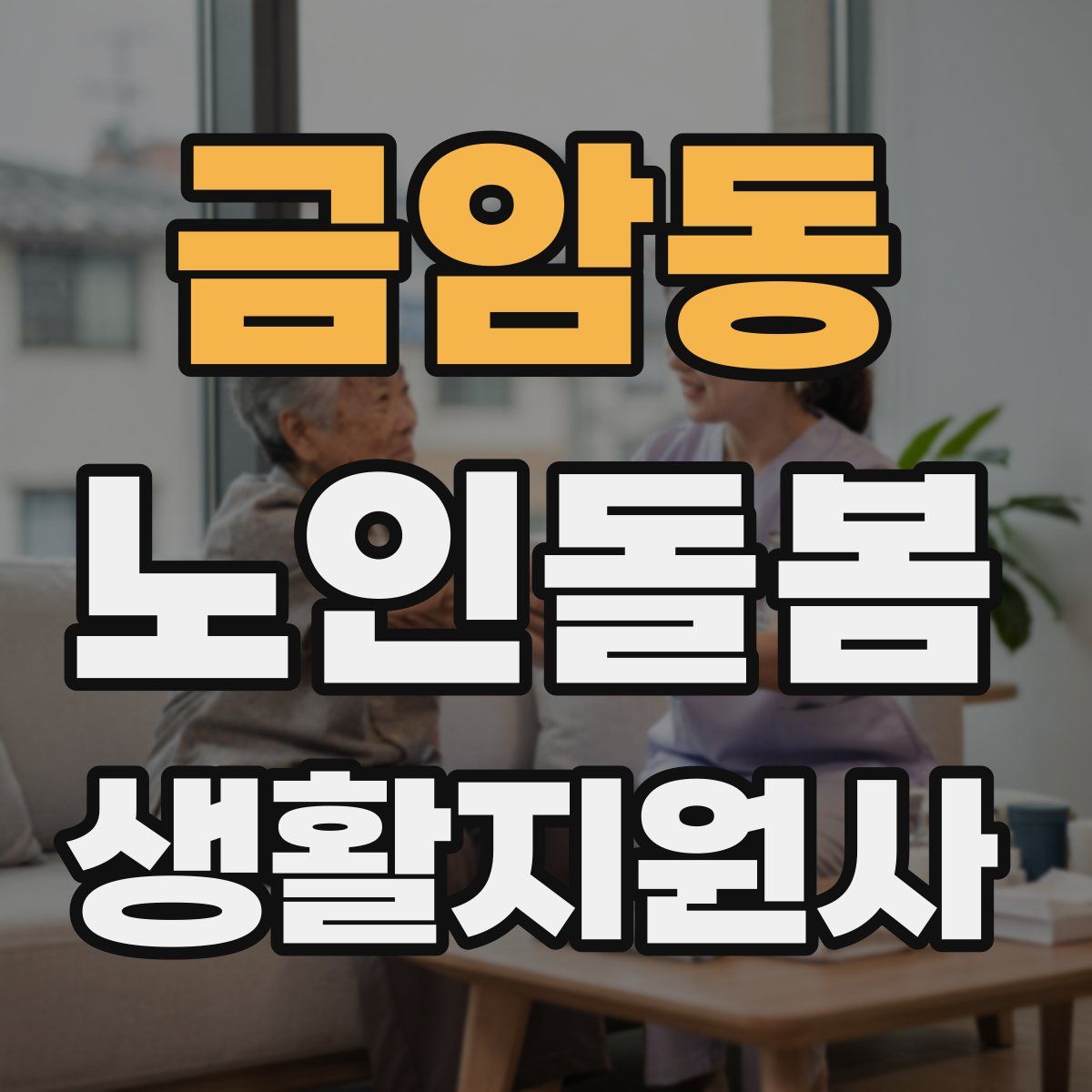 금암동 노인돌봄생활지원사 자격증