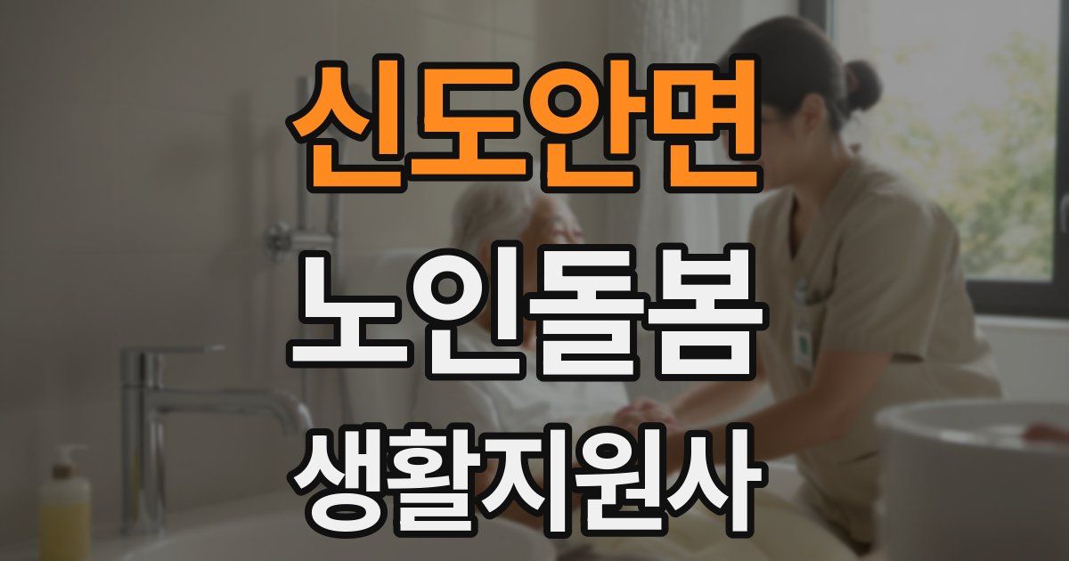 신도안면 노인돌봄생활지원사 자격증