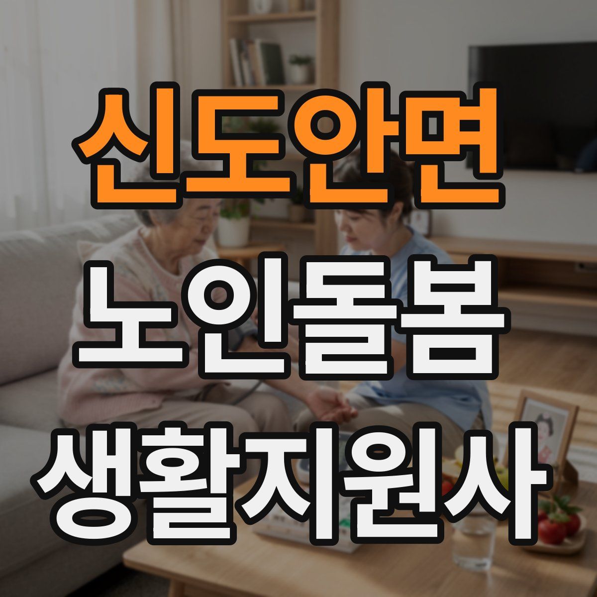 신도안면 노인돌봄생활지원사 자격증