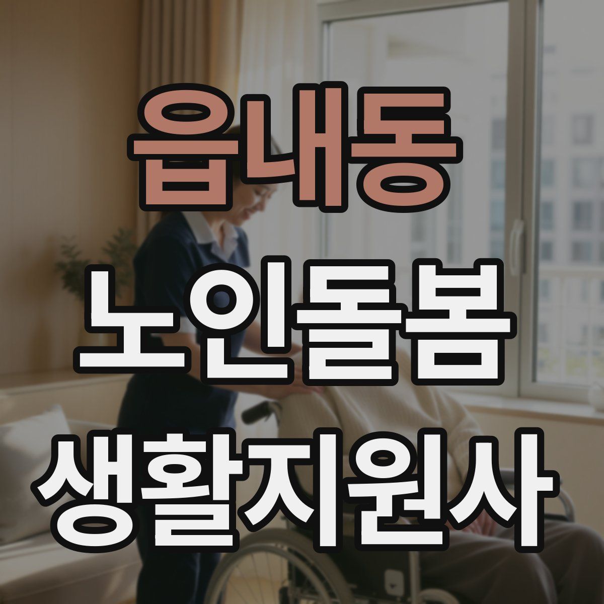 읍내동 노인돌봄생활지원사 자격증