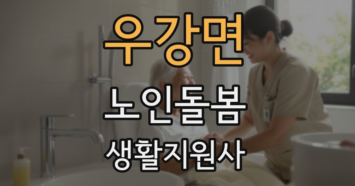 우강면 노인돌봄생활지원사 자격증