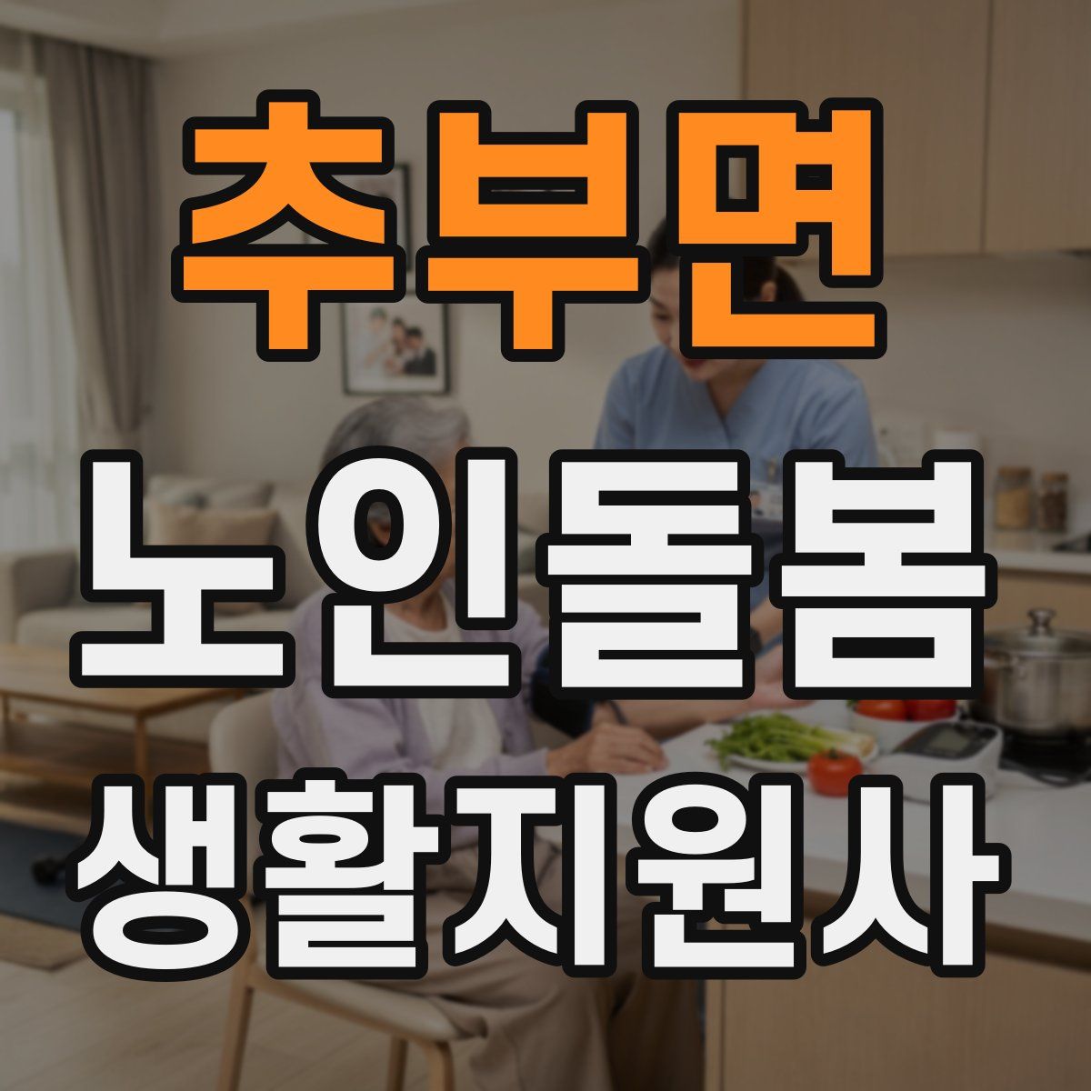 추부면 노인돌봄생활지원사 자격증