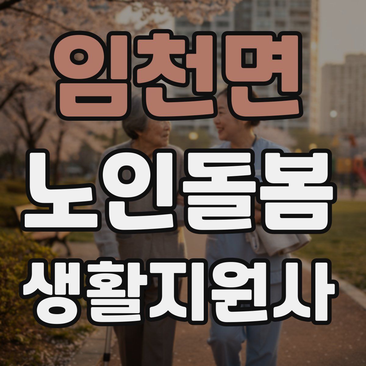 임천면 노인돌봄생활지원사 자격증