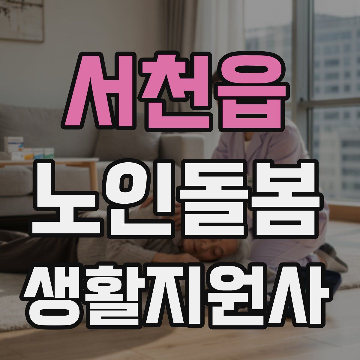 서천읍 노인돌봄생활지원사 자격증