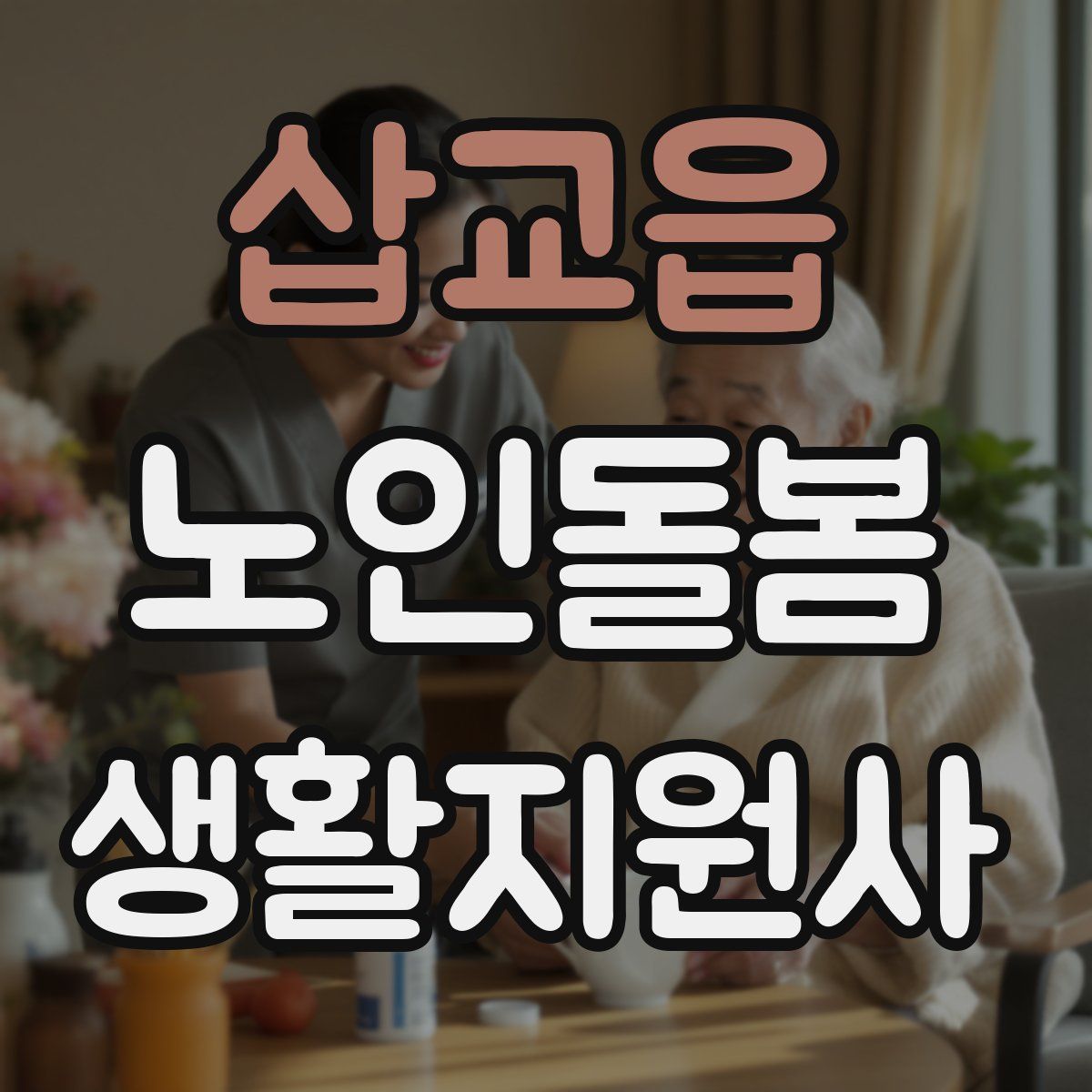 삽교읍 노인돌봄생활지원사 자격증