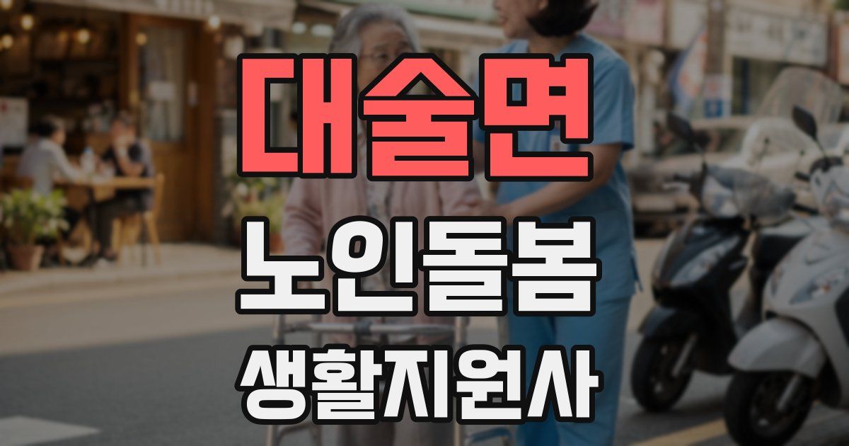 대술면 노인돌봄생활지원사 자격증