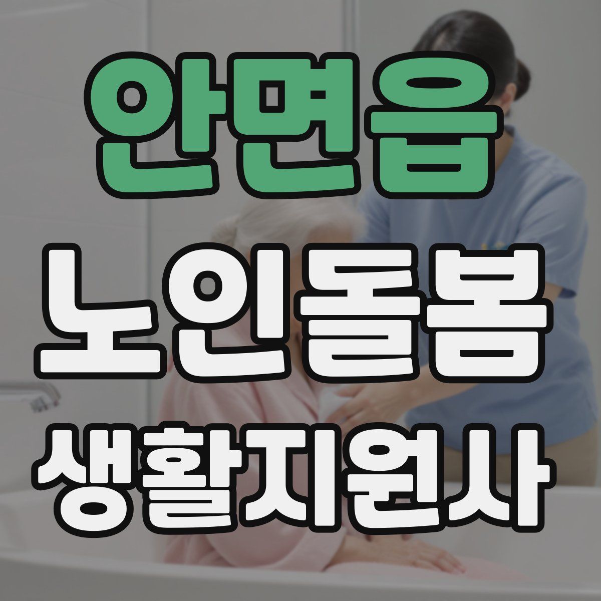 안면읍 노인돌봄생활지원사 자격증