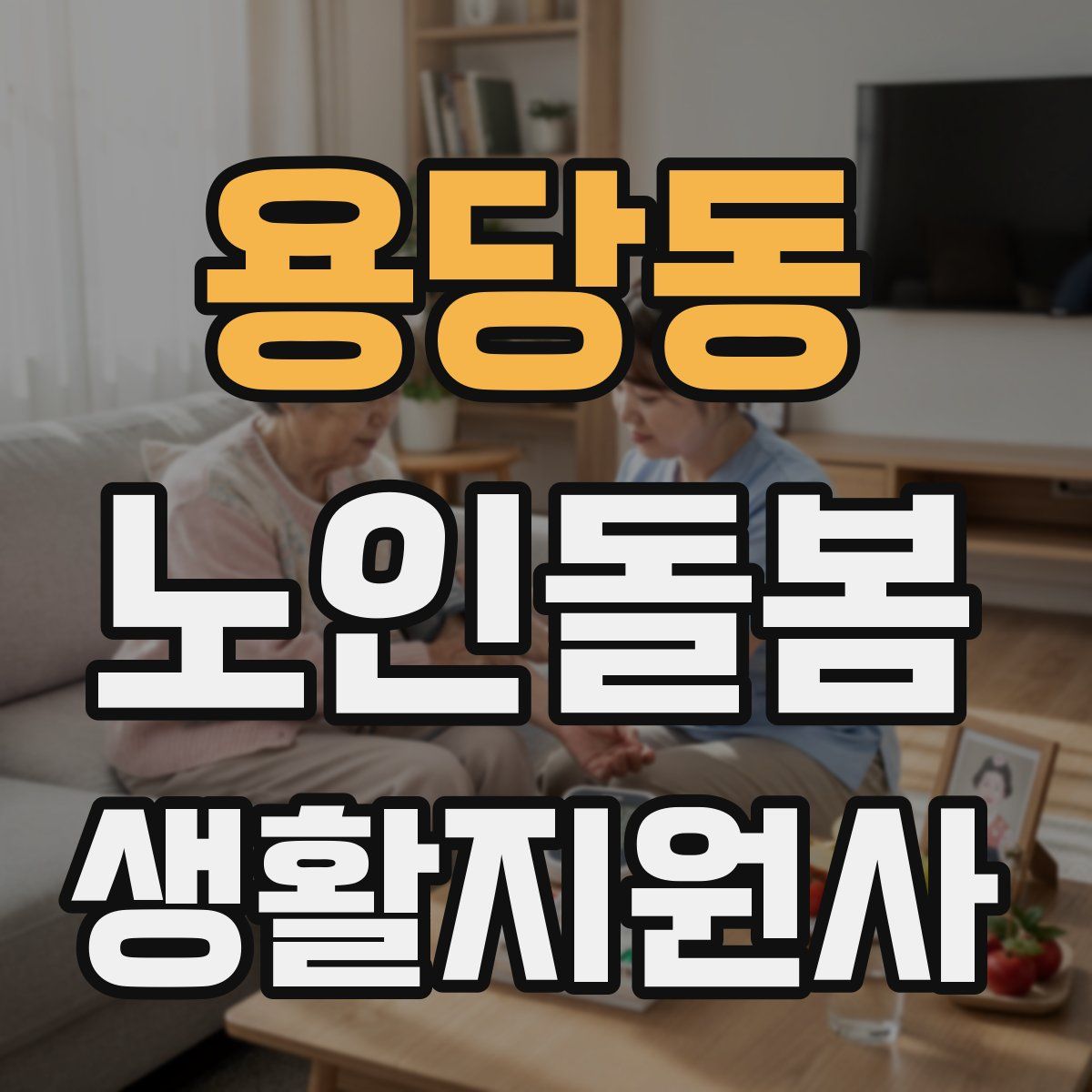 용당동 노인돌봄생활지원사 자격증