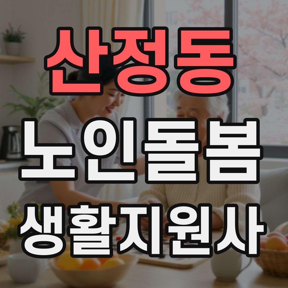 산정동 노인돌봄생활지원사 자격증