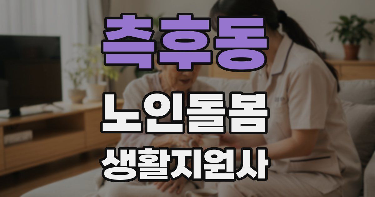 측후동 노인돌봄생활지원사 자격증