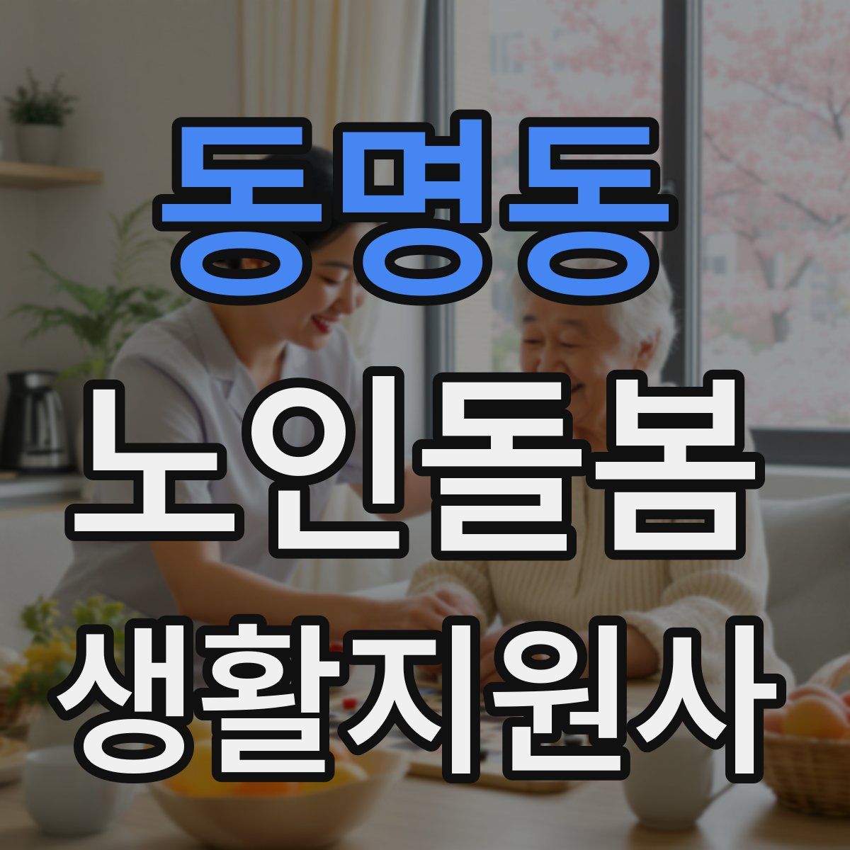 동명동 노인돌봄생활지원사 자격증