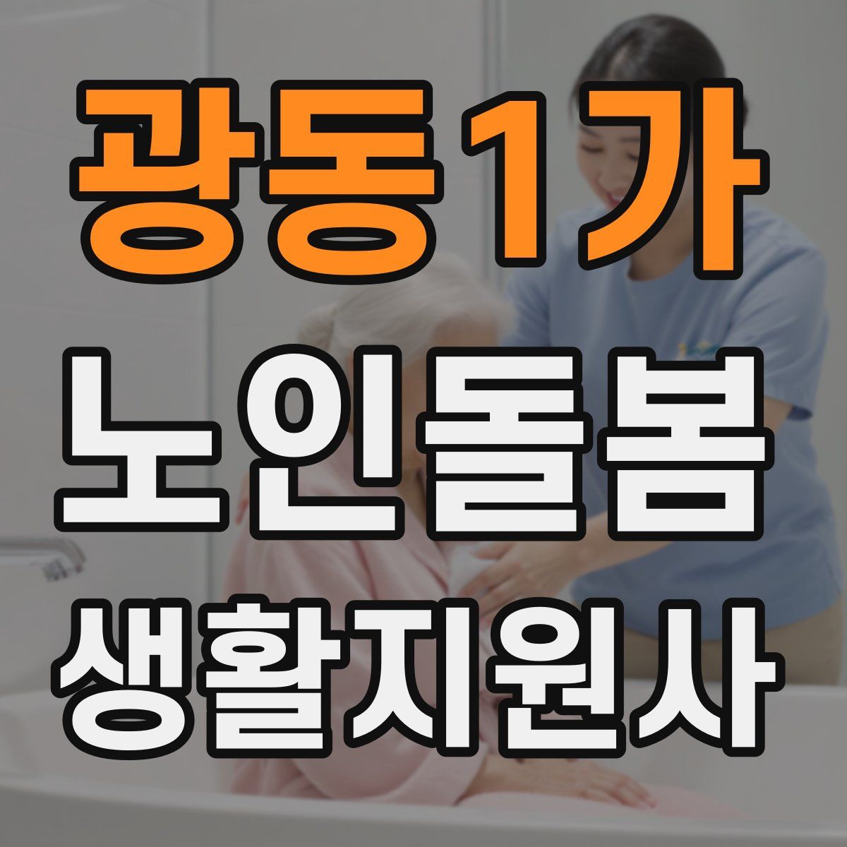 광동1가 노인돌봄생활지원사 자격증