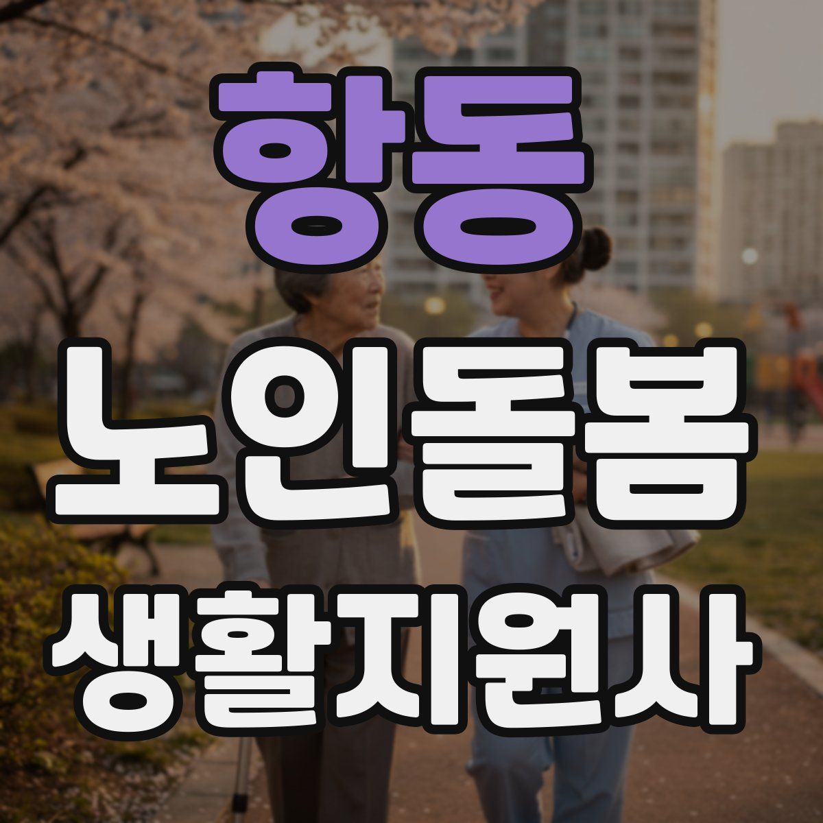 항동 노인돌봄생활지원사 자격증