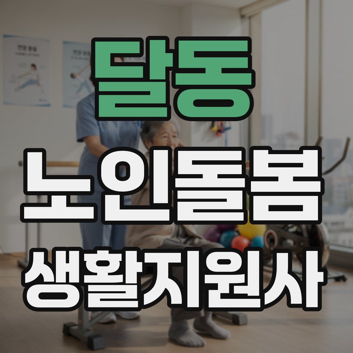 달동 노인돌봄생활지원사 자격증