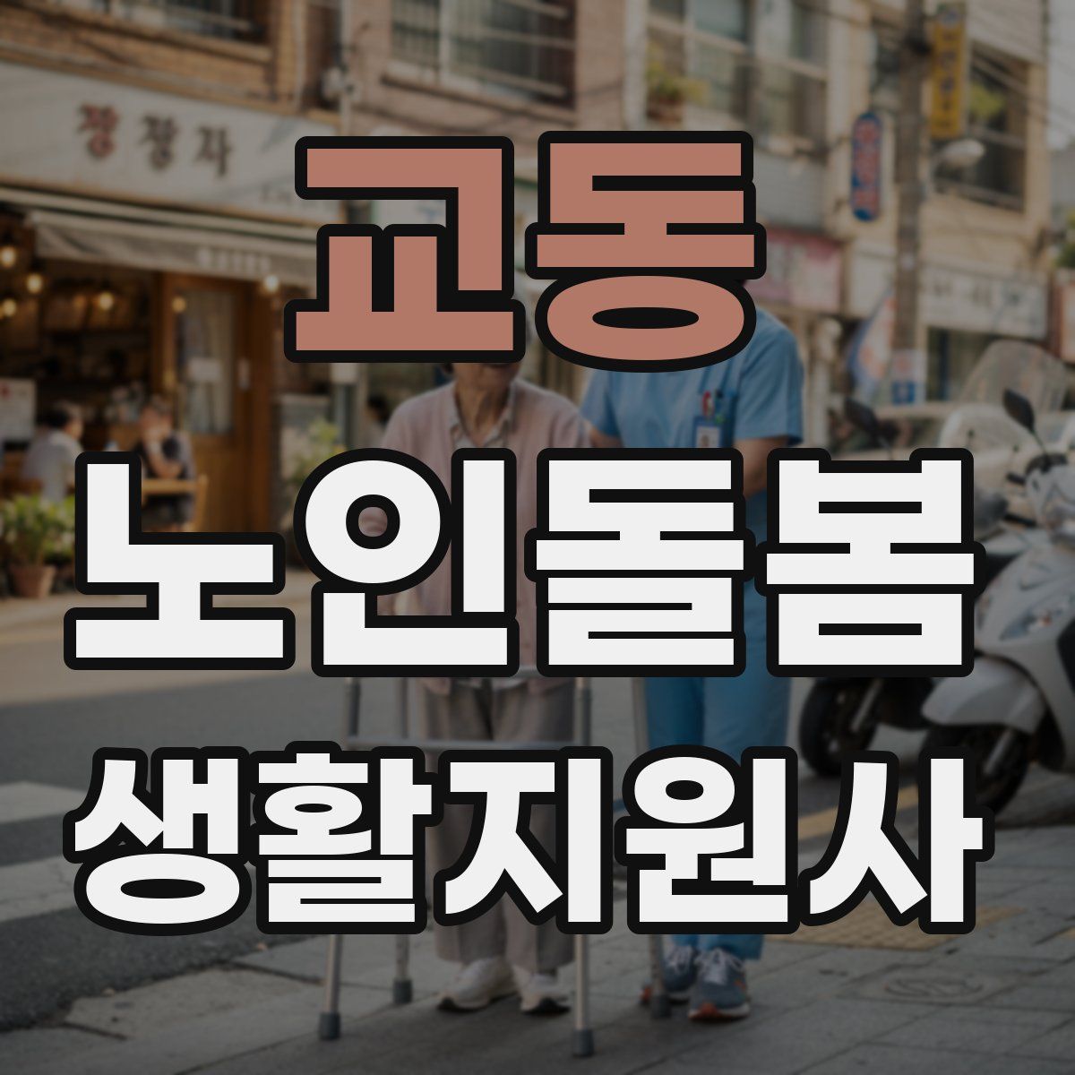 교동 노인돌봄생활지원사 자격증