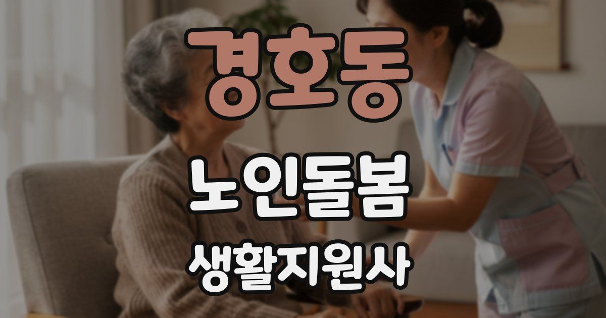 경호동 노인돌봄생활지원사 자격증