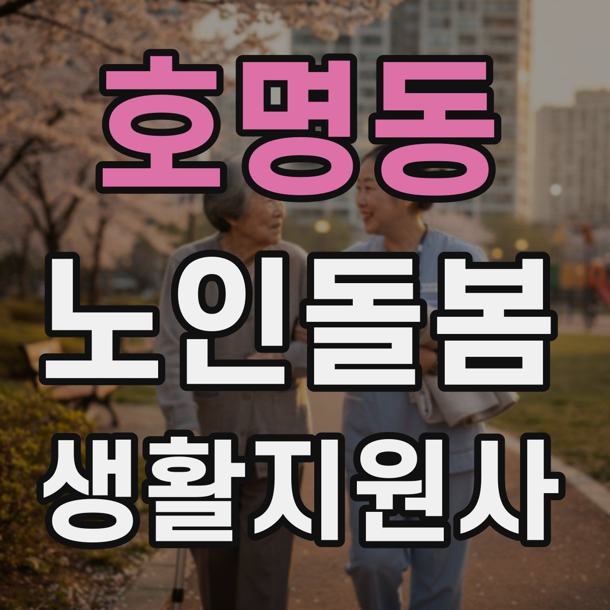호명동 노인돌봄생활지원사 자격증