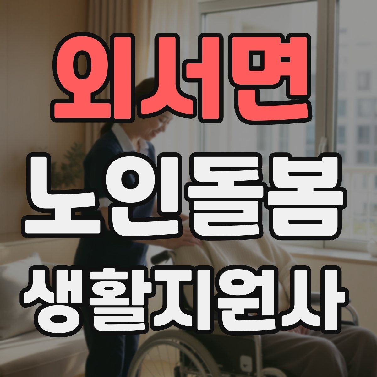 외서면 노인돌봄생활지원사 자격증 병원 일정이 있는 날 동행 준비