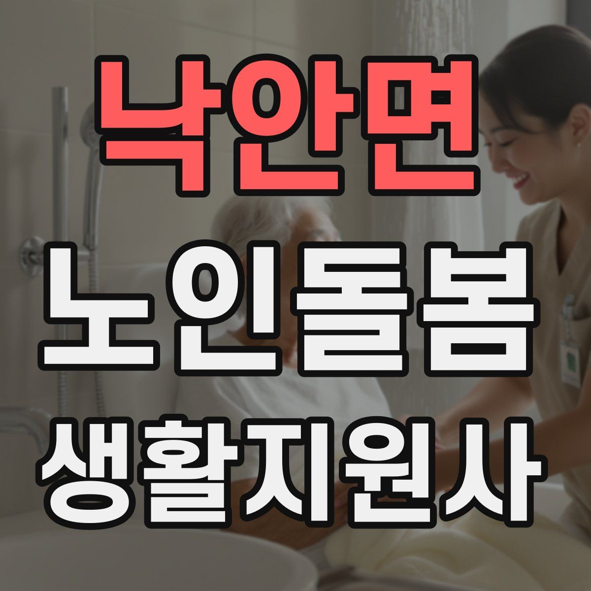낙안면 노인돌봄생활지원사 자격증