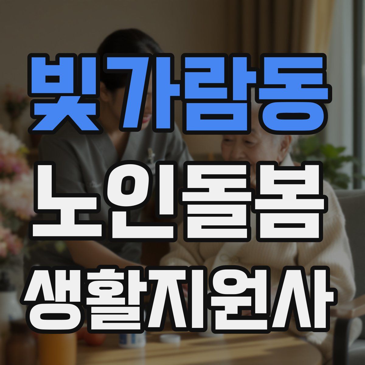 빛가람동 노인돌봄생활지원사 자격증